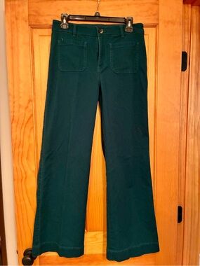 LOFT Outlet Teal Wide-Leg Trousers